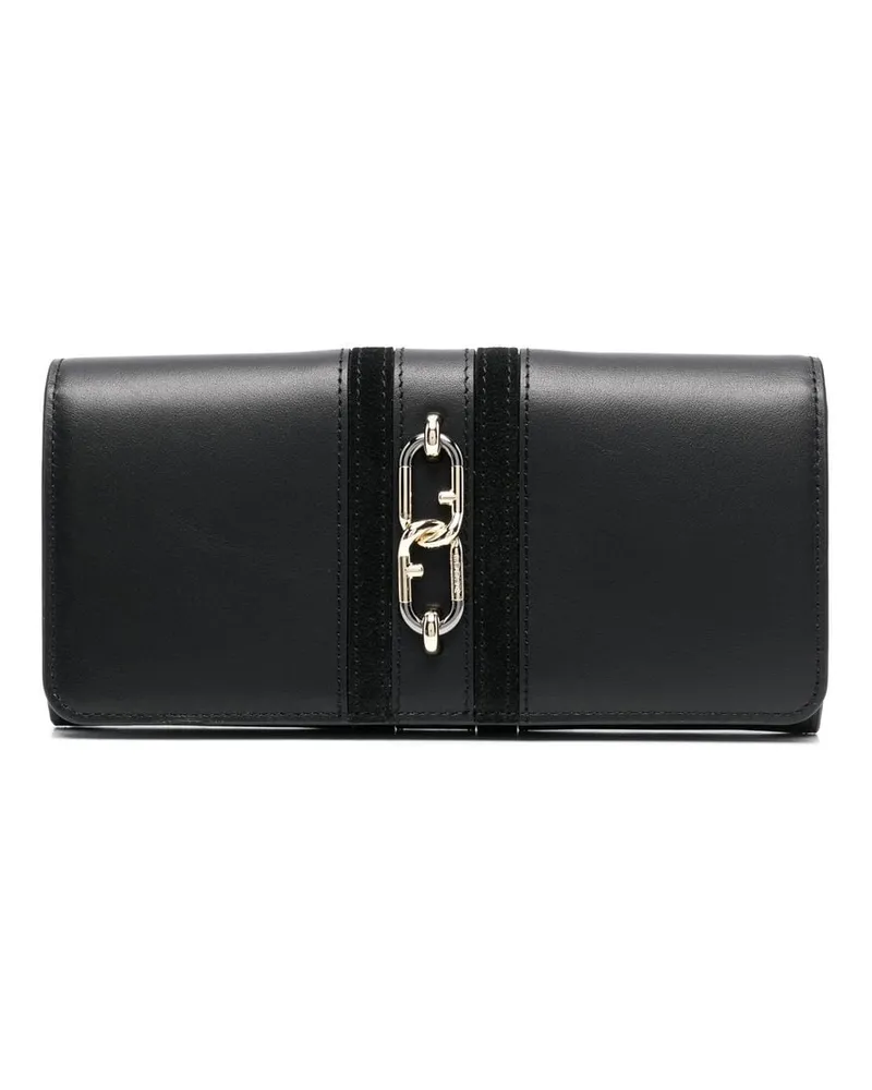 Furla Portemonnaie mit Logo-Schild - Schwarz Schwarz