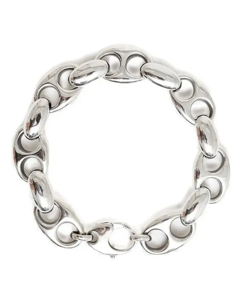 Sophie Buhai Großes Barbara Kettenarmband mit ovalen Gliedern - Silber Silber