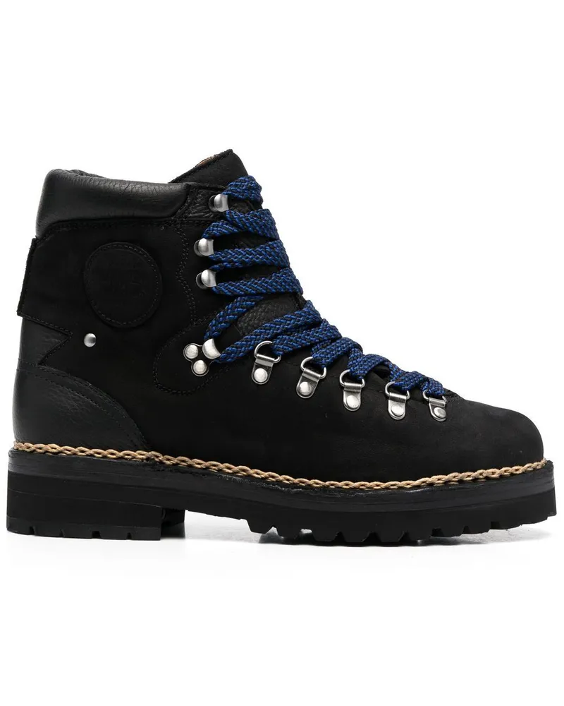 Ralph Lauren Knöchelhohe Schnürstiefel 50mm - Schwarz Schwarz