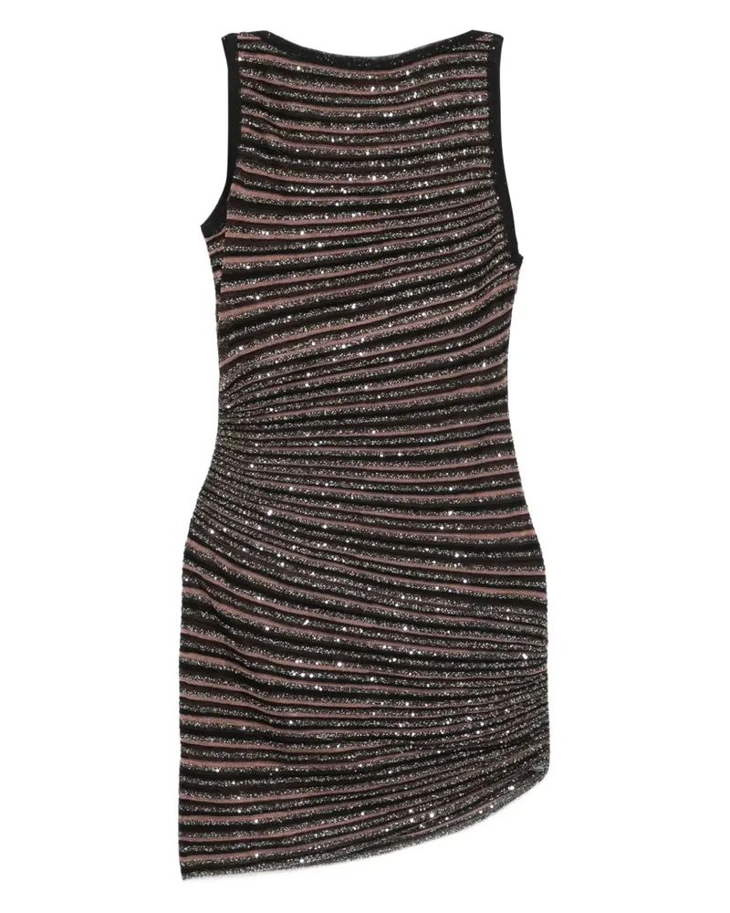 Missoni Ärmelloses Minikleid mit Paillettenstreifen - Braun Braun