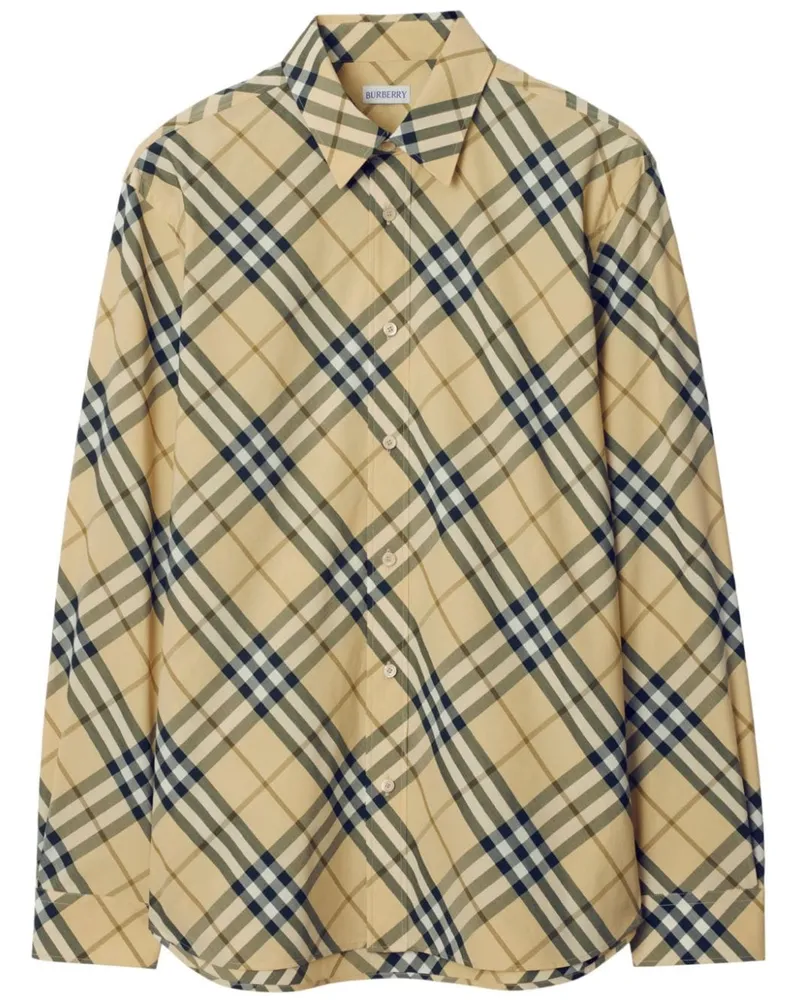 Burberry Hemd mit Vintage-Check - Nude Nude