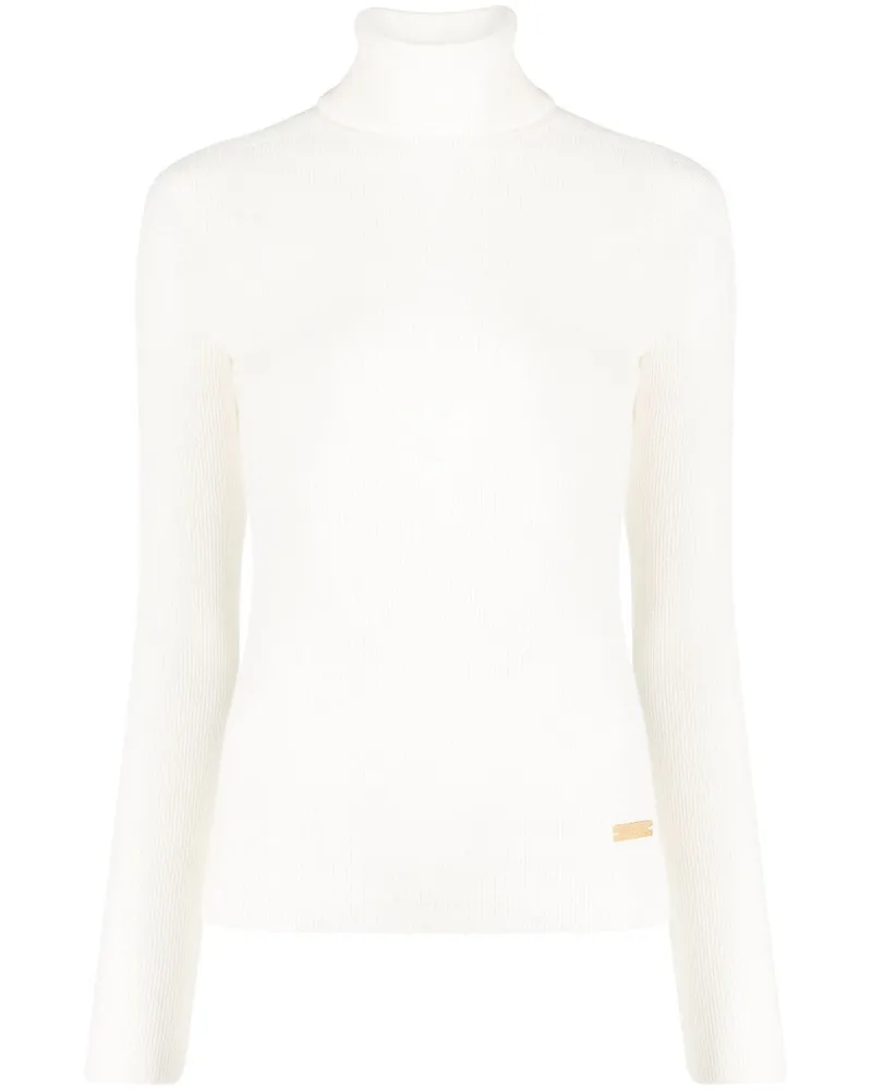 Balmain Klassischer Rollkragenpullover Nude