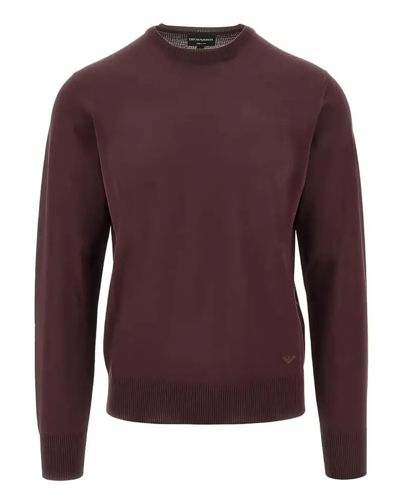 Emporio Armani virgin wool crew-neck sweater - Rot Rot