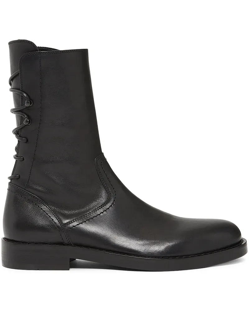 Ann Demeulemeester Heiko Bikerstiefel - Schwarz Schwarz