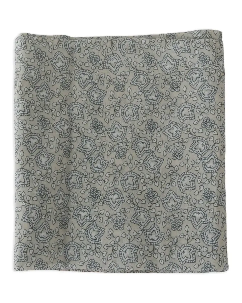 Ermanno Scervino Seidenschal mit Blumenprint - Nude Nude