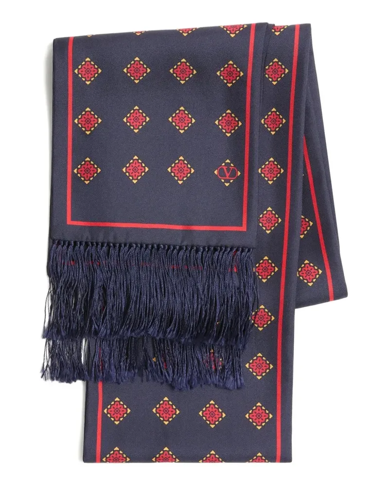 Valentino Garavani Opticool Schal - Blau Blau