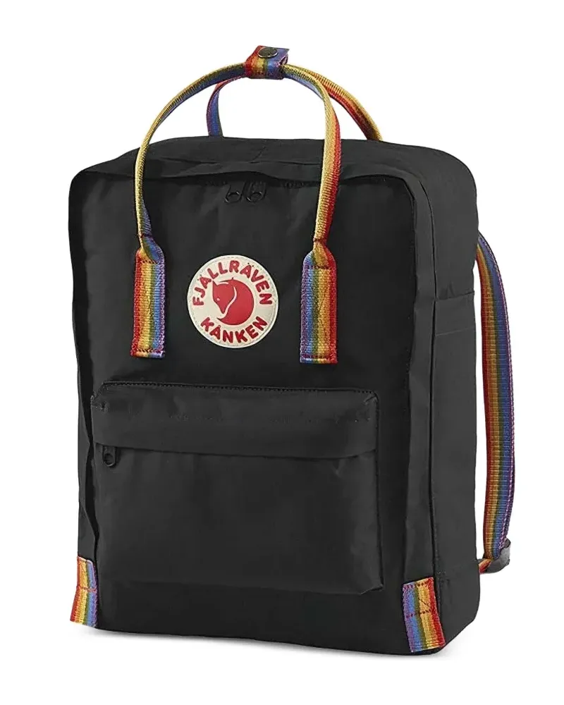 Fjäll Räven Kånken Rainbow Rucksack - Schwarz Schwarz