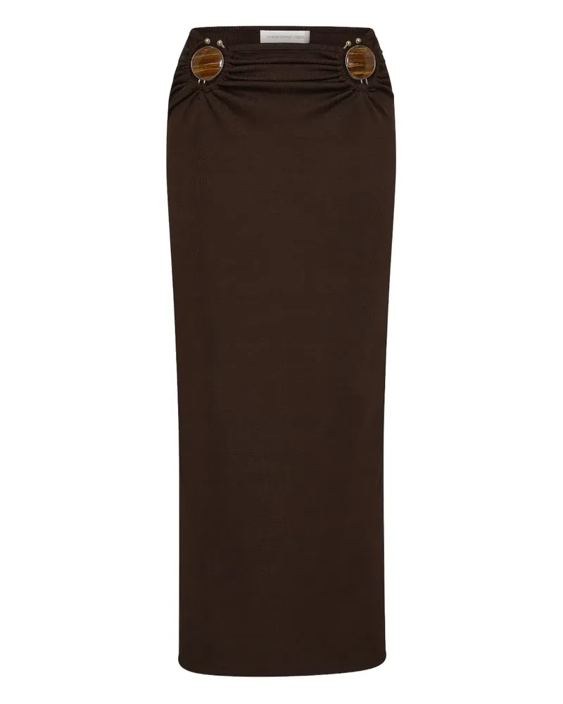 Christopher Esber Geraffter Stone Maxirock - Braun Braun