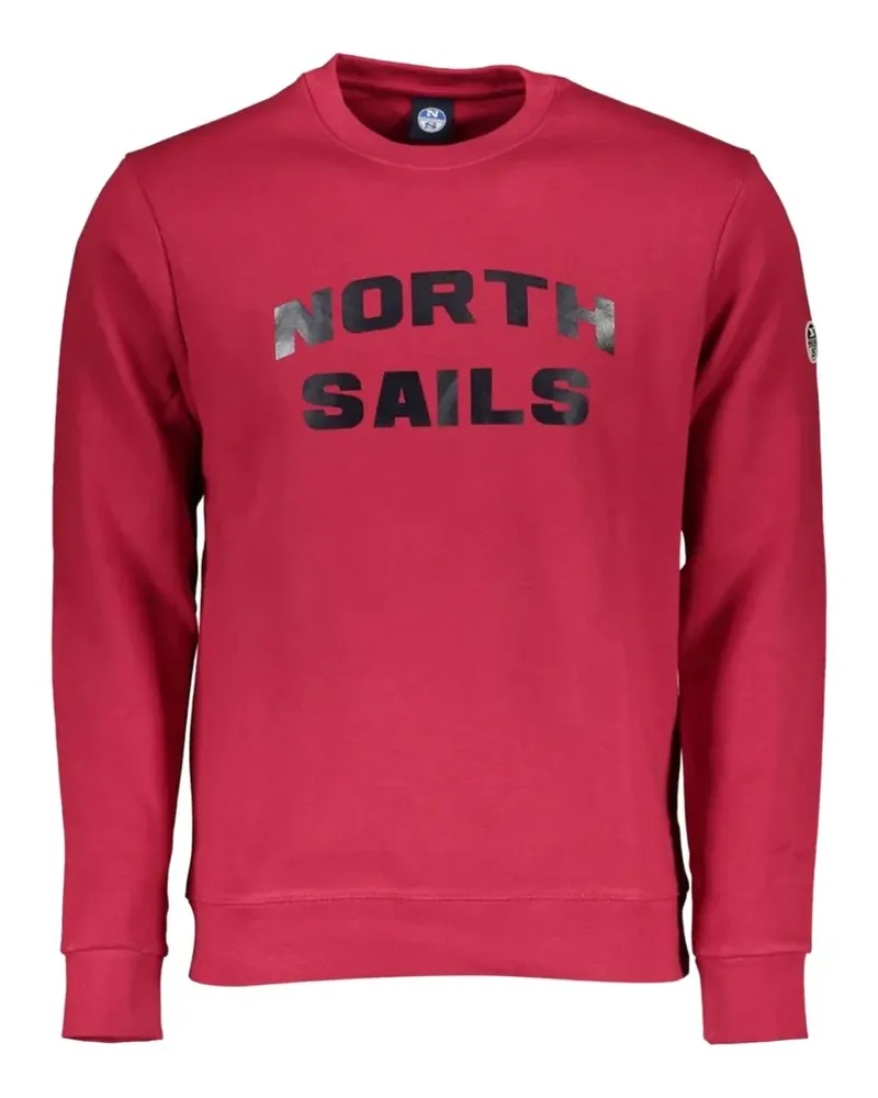 North Sails logo-print crew-neck sweater - Rot Rot