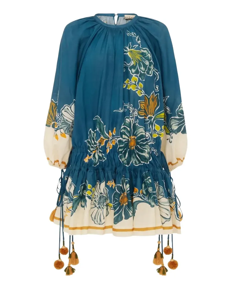 ALEMAIS Luda Minikleid mit Quasten - Blau Blau
