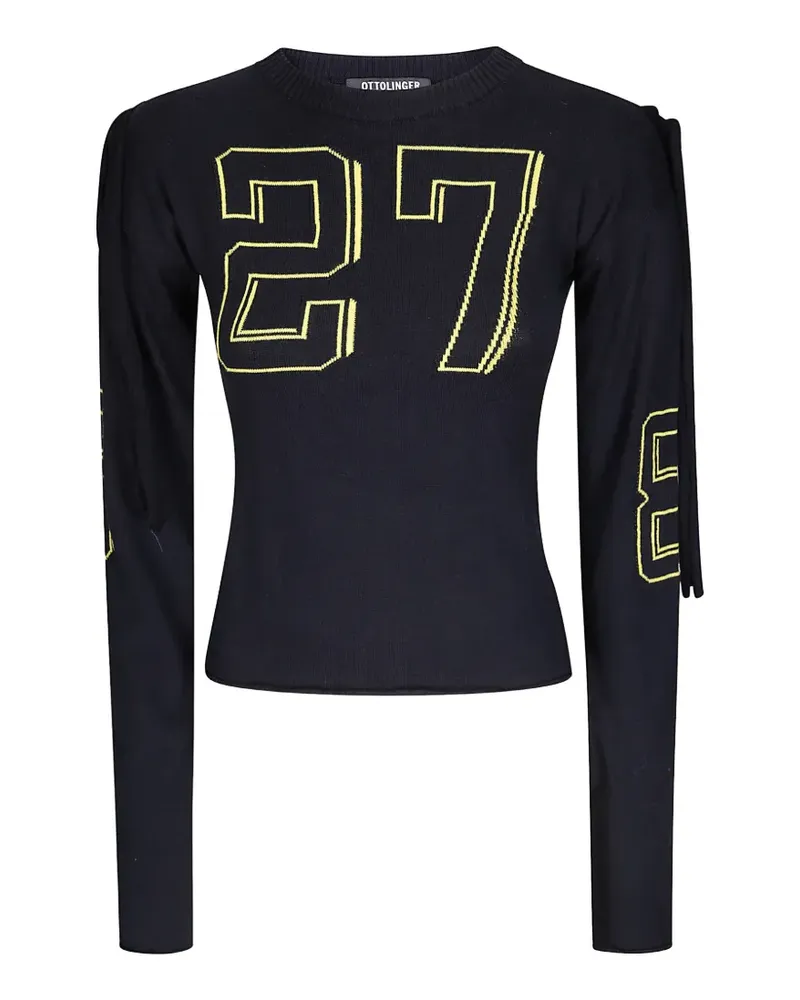 OTTOLINGER jacquard long-sleeve T-shirt - Schwarz Schwarz
