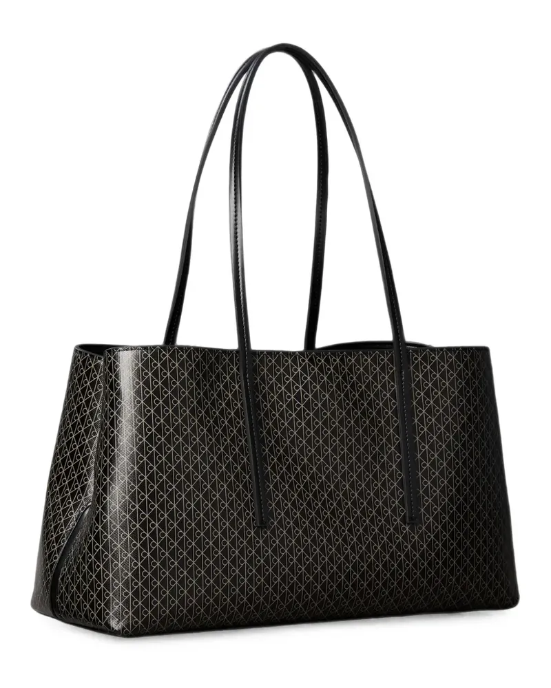Calvin Klein monogram-print shoulder bag - Schwarz Schwarz