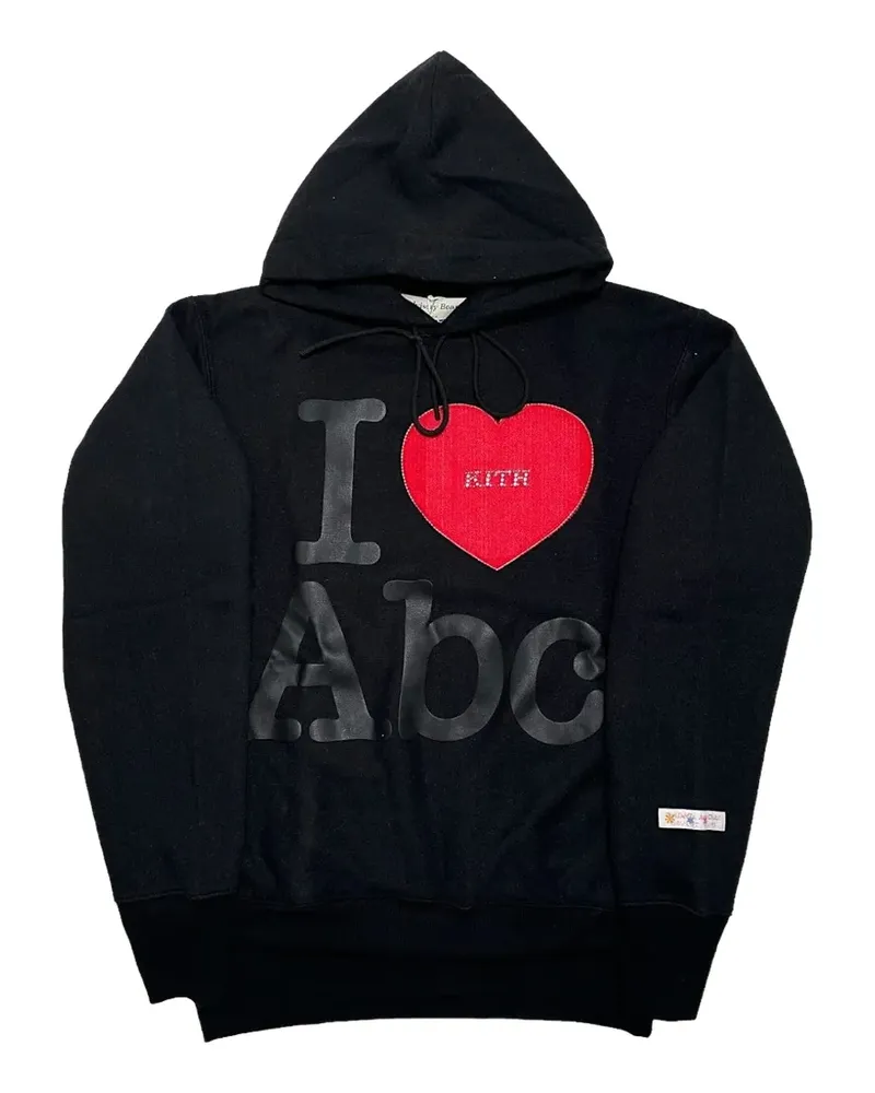 Abc. Swarovski-embellished logo hoodie - Schwarz Schwarz