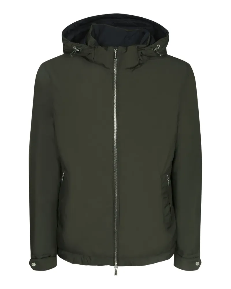 MOORER Albini hooded zip-up jacket - Grün Grün