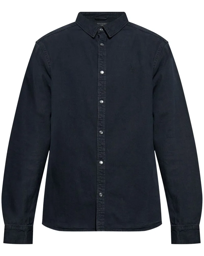 AllSaints Gleason Hemd - Blau Blau