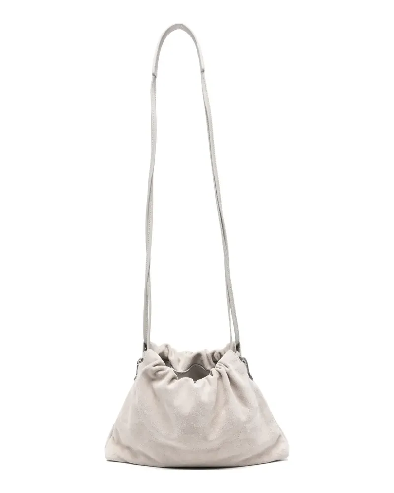 Brunello Cucinelli drawstring-fastening cross-body bag - Weiß Weiß