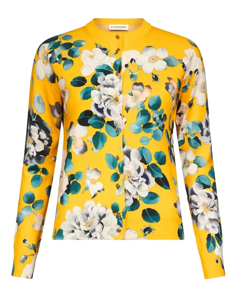 Leonard Paris Orlando floral cardigan - Gelb Gelb