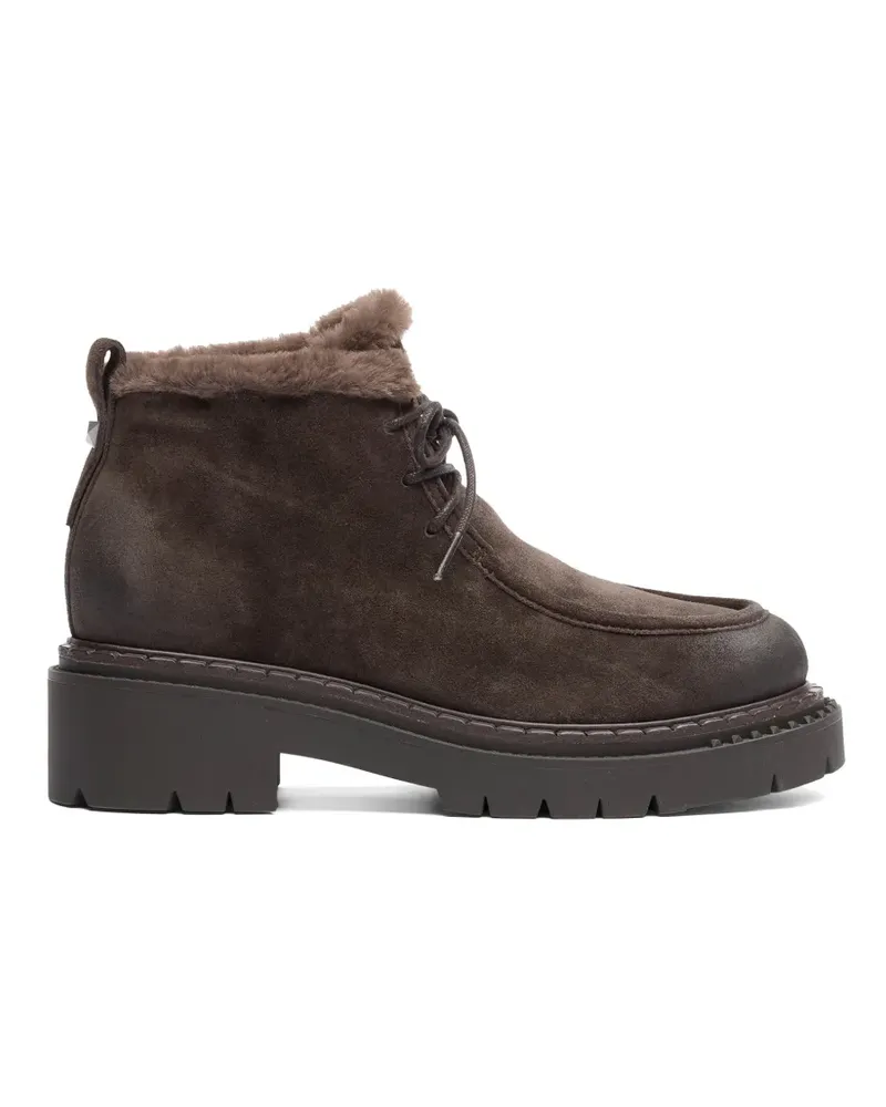 ash Demi Stiefeletten mit Shearling-Besatz - Braun Braun