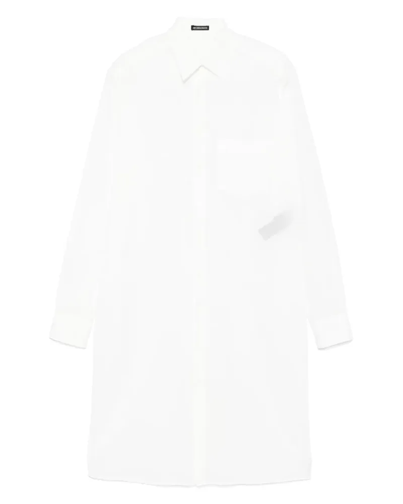 Ann Demeulemeester Hemdkleid aus Popeline - Weiß Weiß