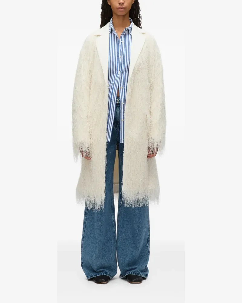 3.1 phillip lim Smoking-Mantel mit Fransen - Nude Nude