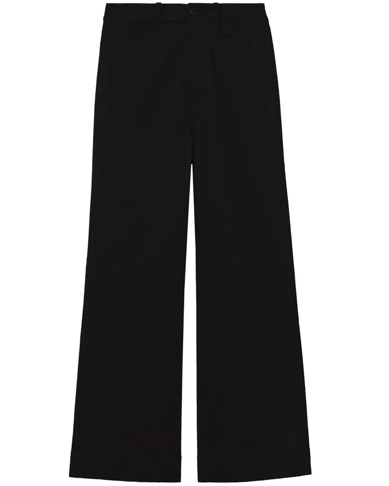 Proenza Schouler Cropped-Hose mit hohem Bund - Schwarz Schwarz