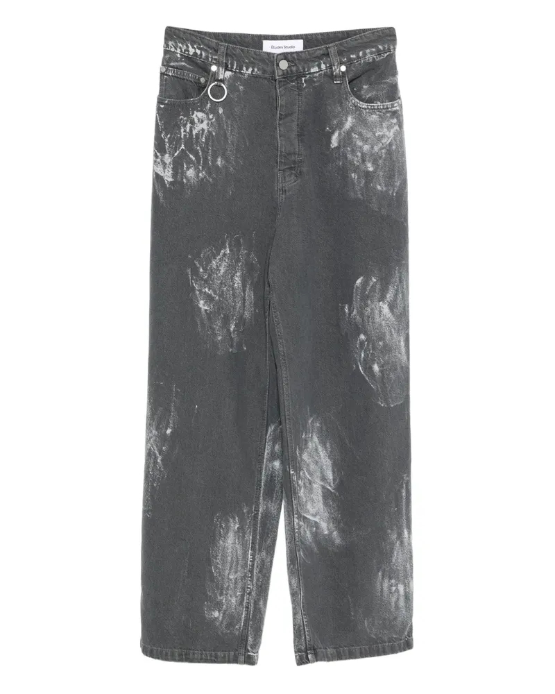 Études Studio Jeans mit lockerem Schnitt - Grau Grau
