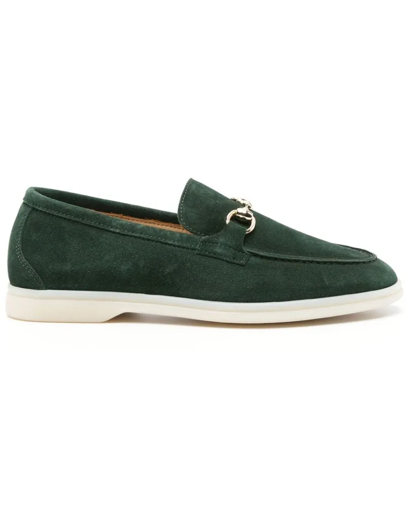 Scarosso Lilia Loafer aus Wildleder - Grün Grün