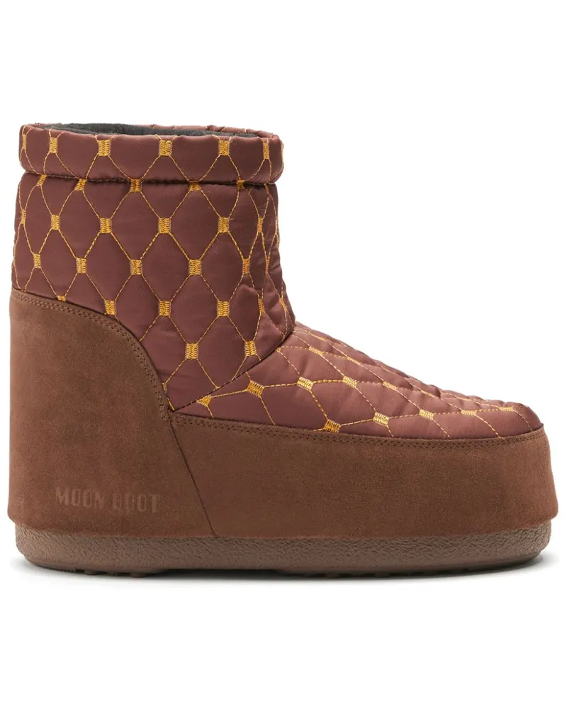 Moon Boot Gesteppte Icon Low Stiefel - Braun Braun