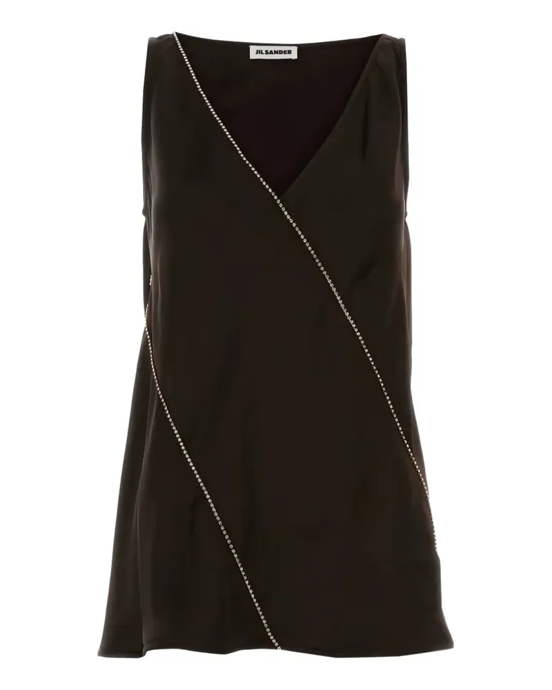 Jil Sander Top mit V-Ausschnitt - Braun Braun