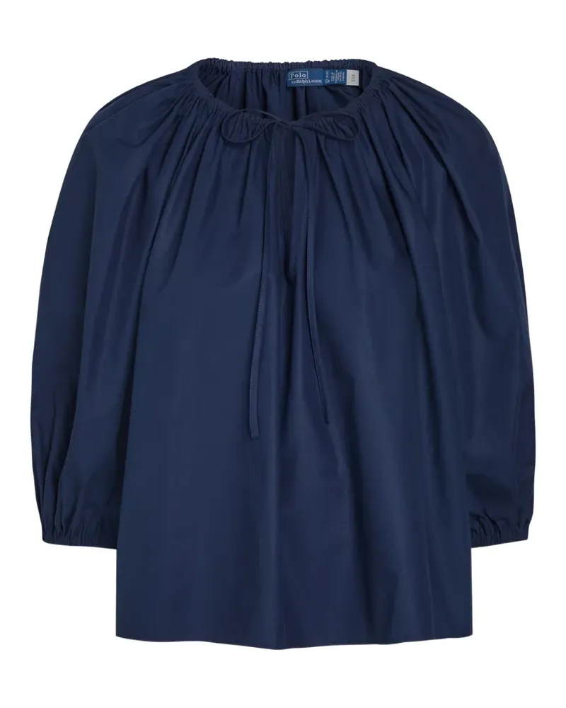 Ralph Lauren lace-up blouse - Blau Blau