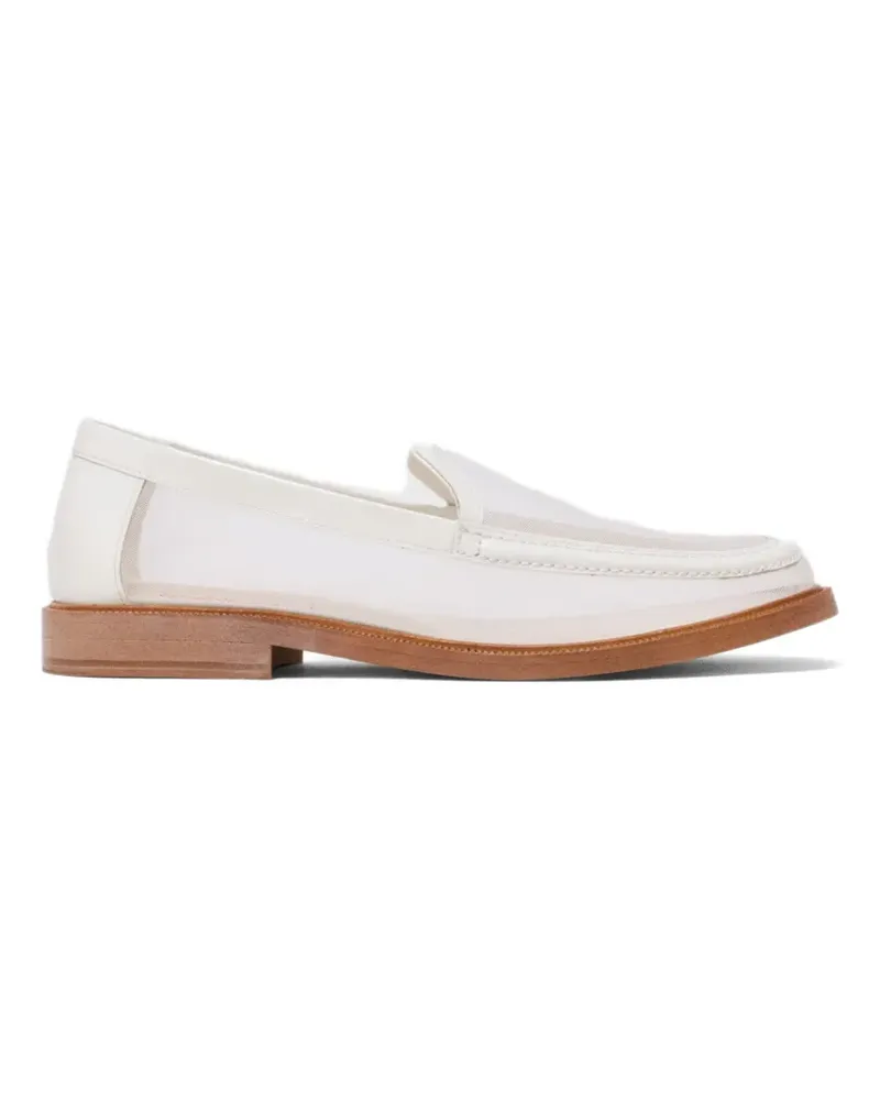 Maje x Blanca Miró Loafer mit Lederbesatz - Weiß Weiß
