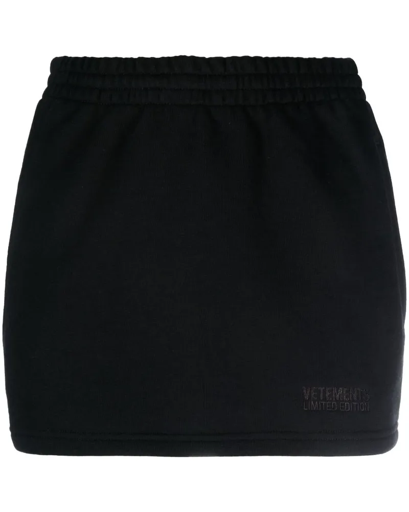 VETEMENTS Minirock mit elastischem Bund - Schwarz Schwarz