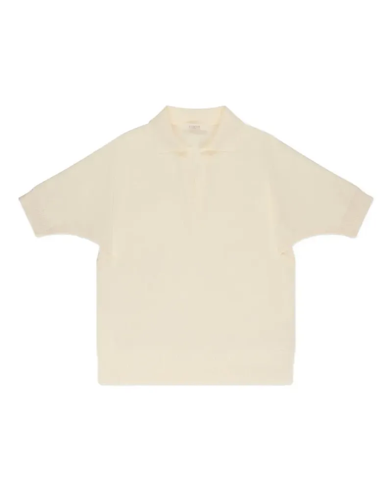 Zanone V-neck T-shirt - Nude Nude