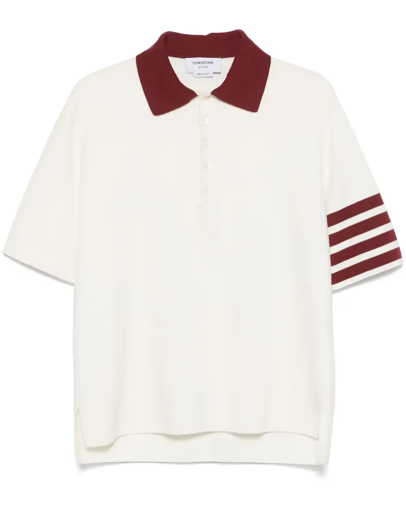 Thom Browne 4-Bar Poloshirt - Nude Nude