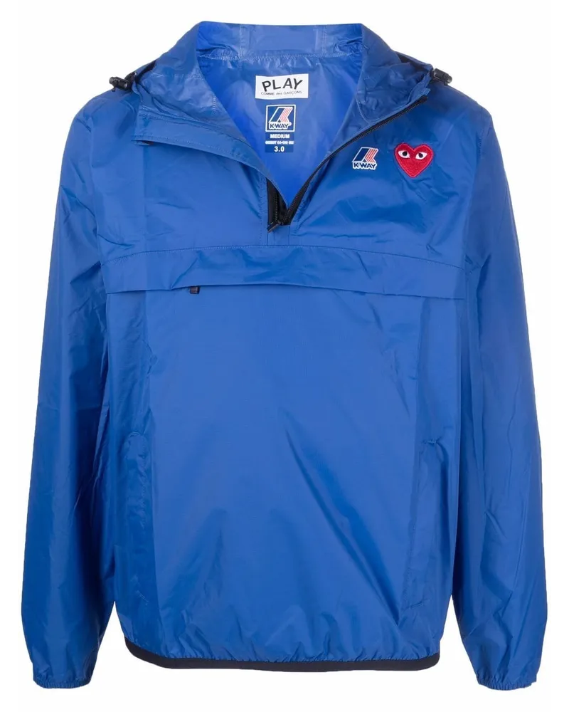 Comme des Garçons x K-Way Kapuzenjacke - Blau Blau