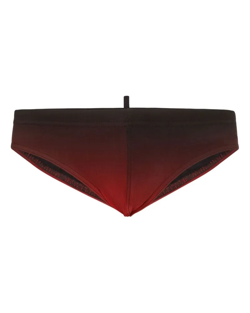 Dsquared2 Badehose mit Logo-Print - Rot Rot