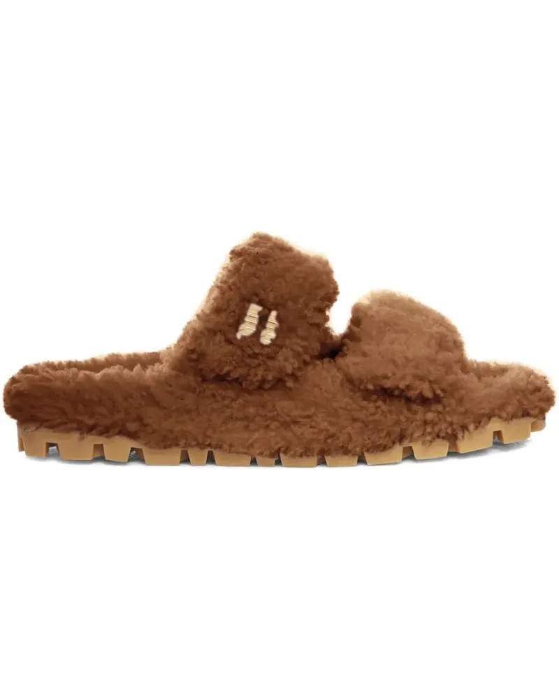 Miu Miu shearling sandals - Braun Braun