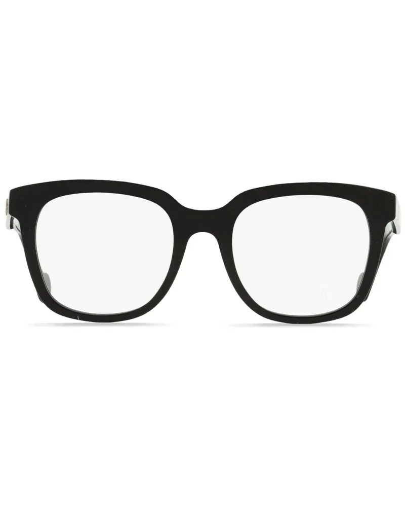 Moncler Brille mit eckigem Gestell - Schwarz Schwarz