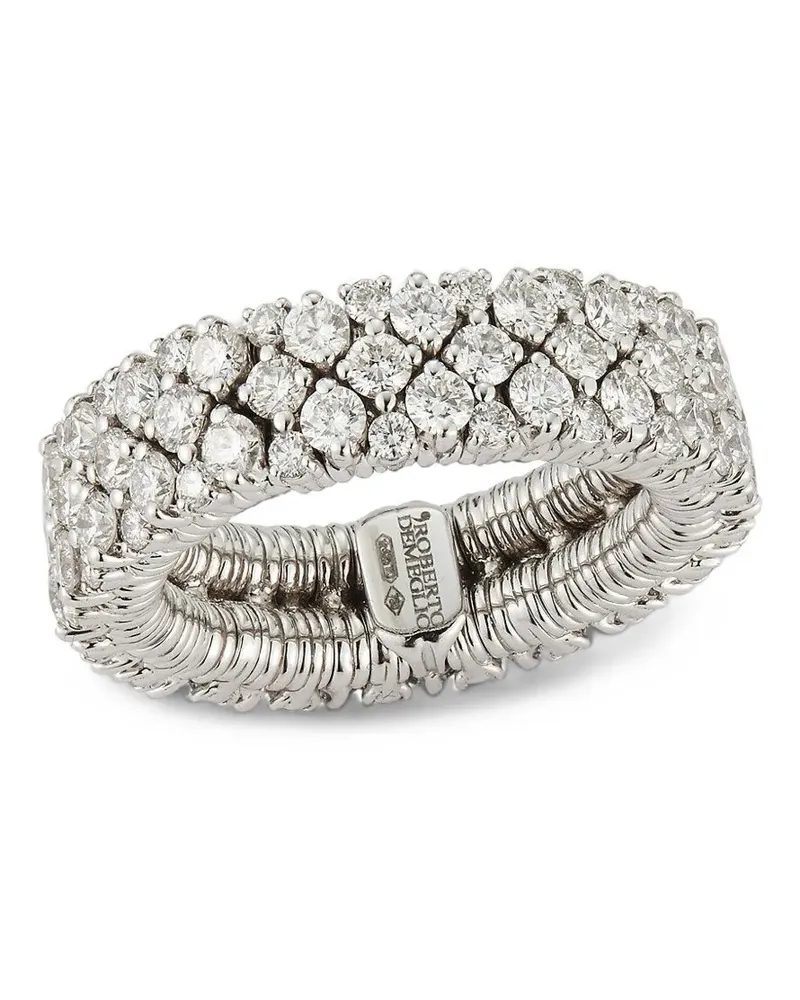 Roberto Demeglio Cashmere Diamantring - Silber Silber