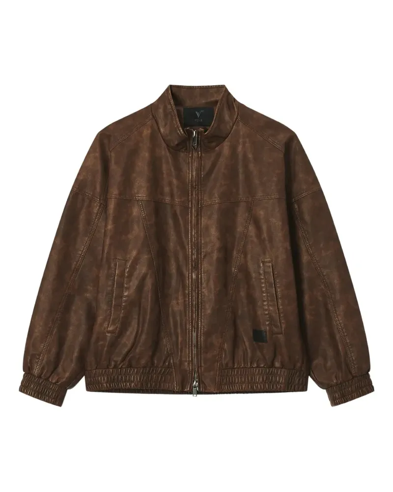 FIVE CM Jacke im Distressed-Look - Braun Braun