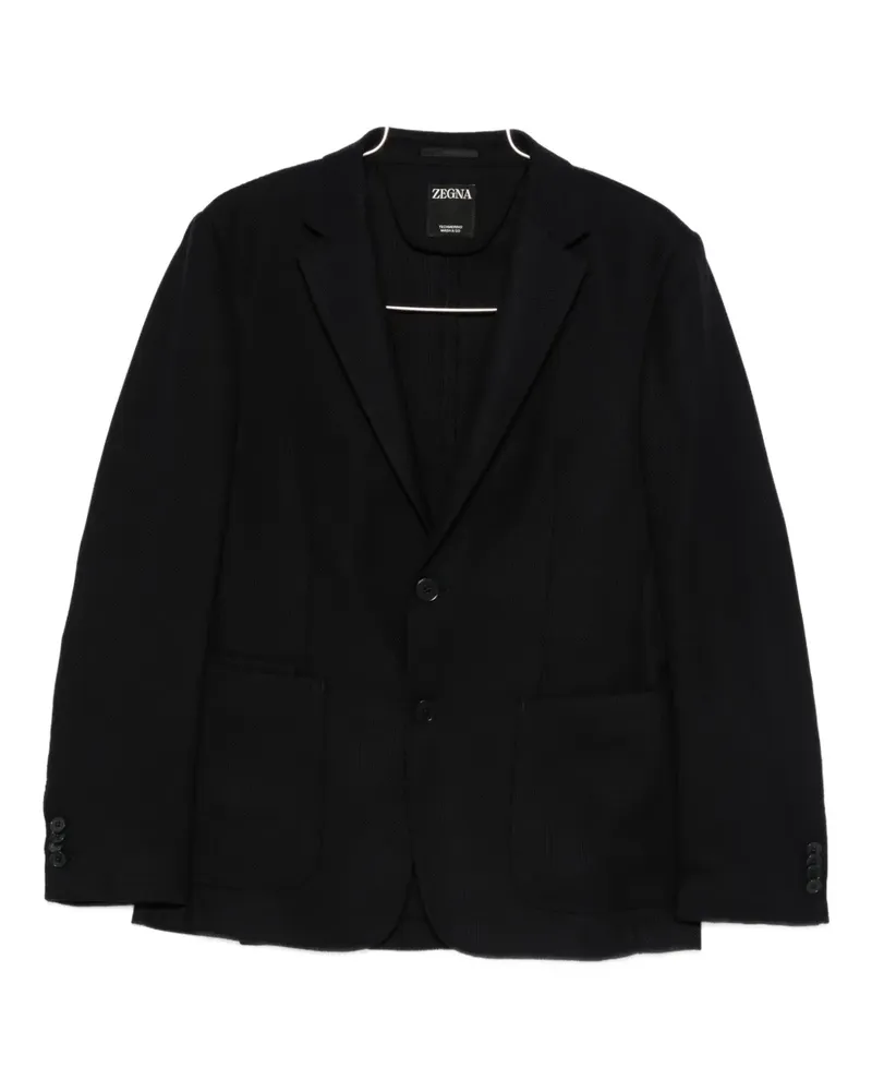 Ermenegildo Zegna single-breasted blazer - Schwarz Schwarz