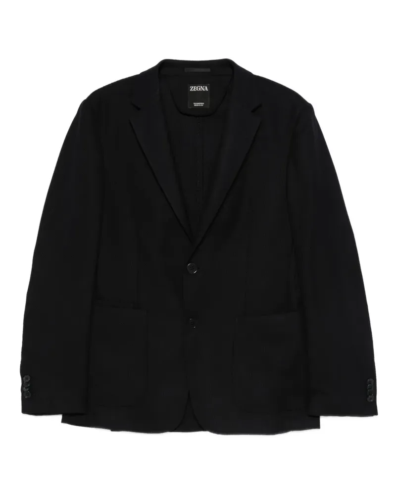 Ermenegildo Zegna single-breasted blazer - Schwarz Schwarz