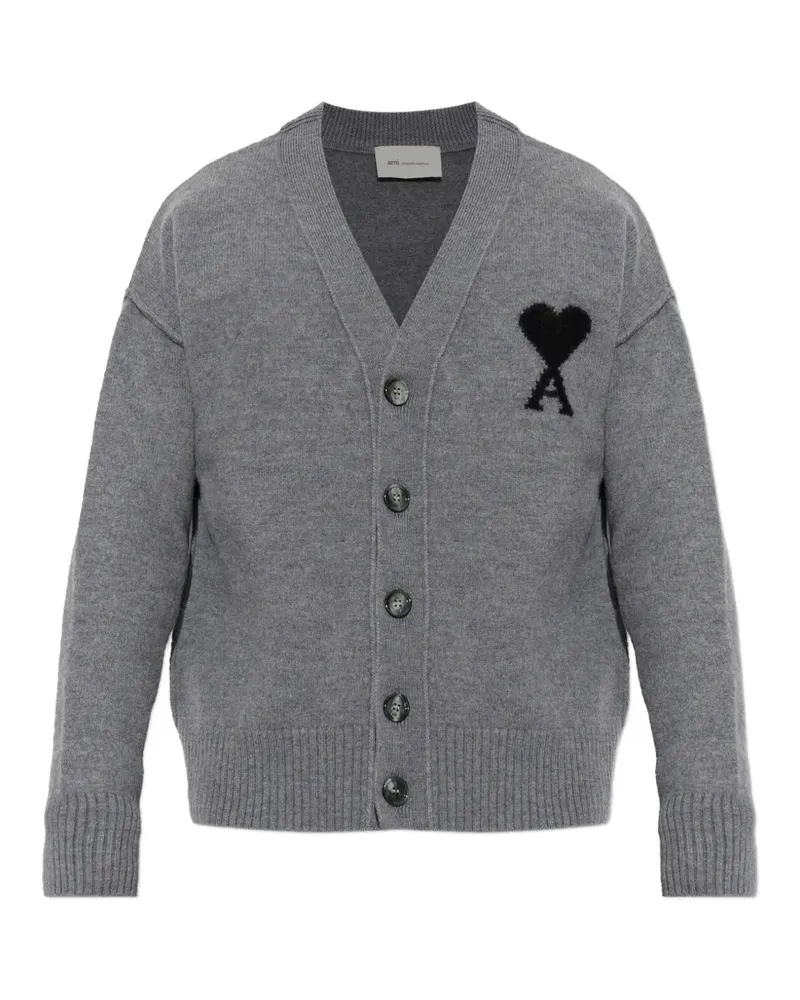 AMI Paris Ami de Coeur cardigan - Grau Grau