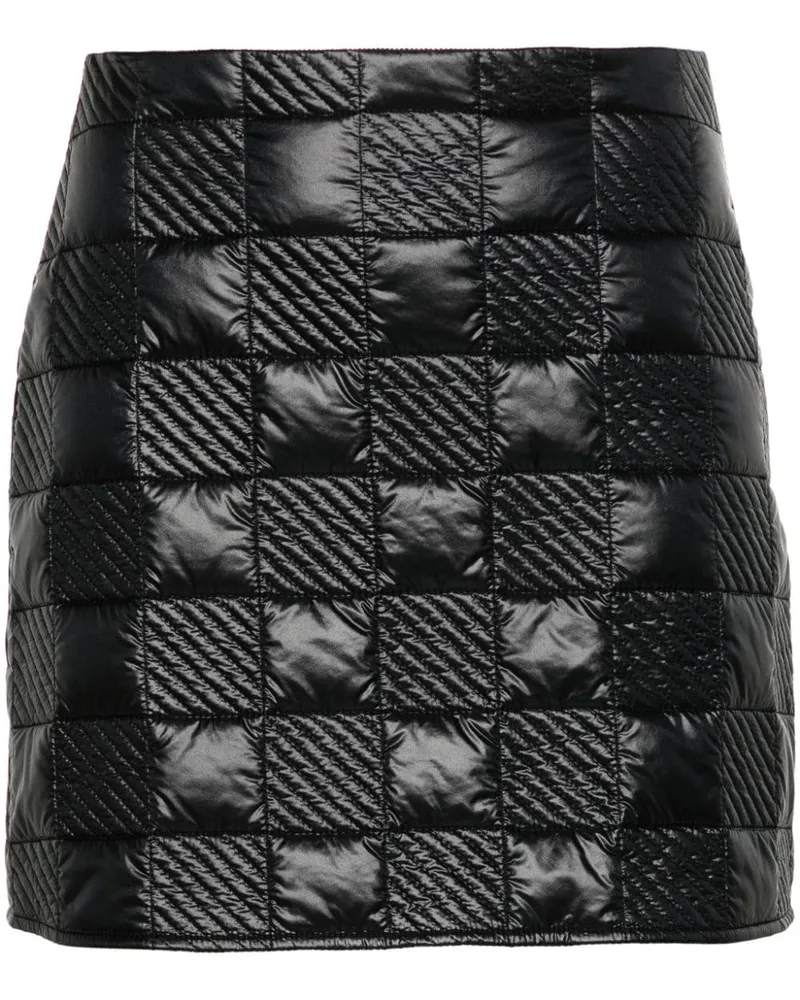 Moncler Minirock mit Logo - Schwarz Schwarz