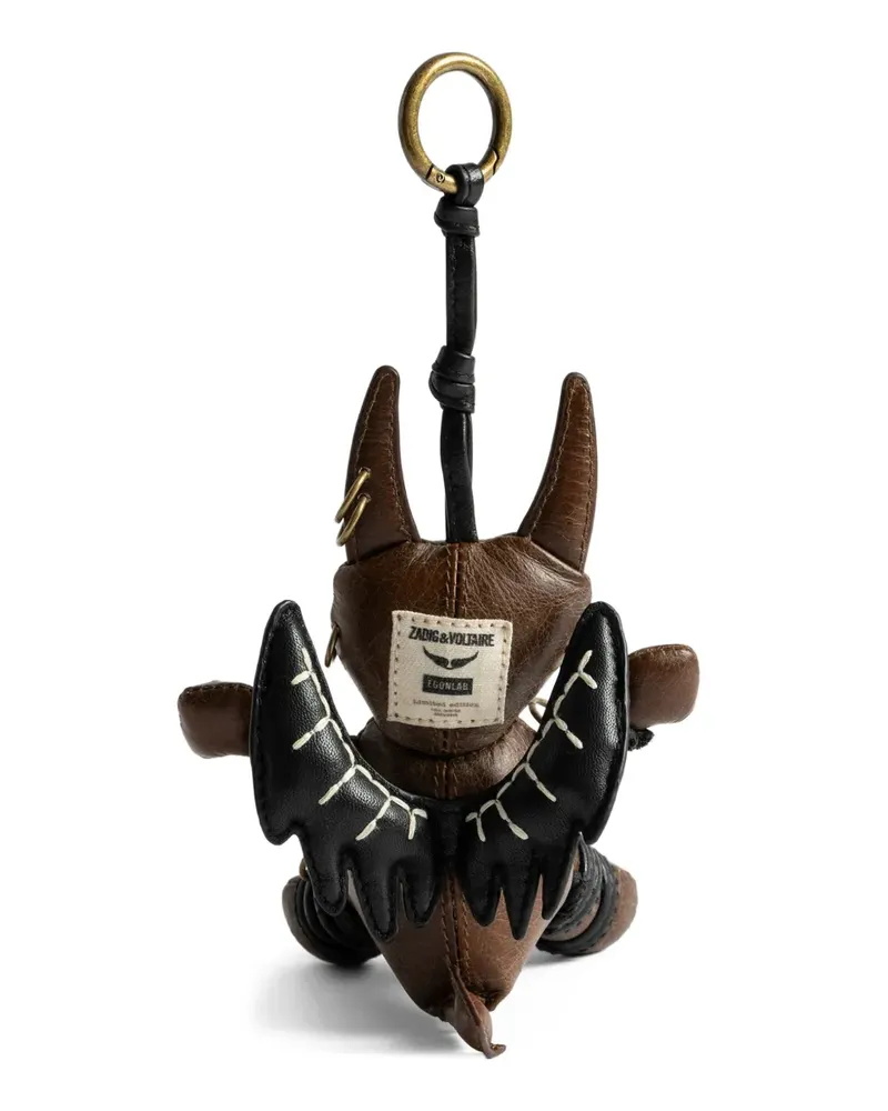 Zadig & Voltaire Voodoo Devil Vintage Schlüsselanhänger - Braun Braun