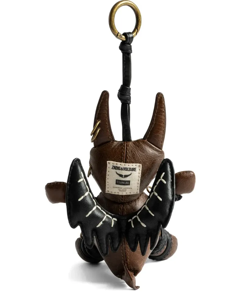 Zadig & Voltaire Voodoo Devil Vintage keyring - Braun Braun