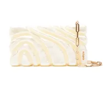 Aura Clutch mit Kettenriemen - Nude