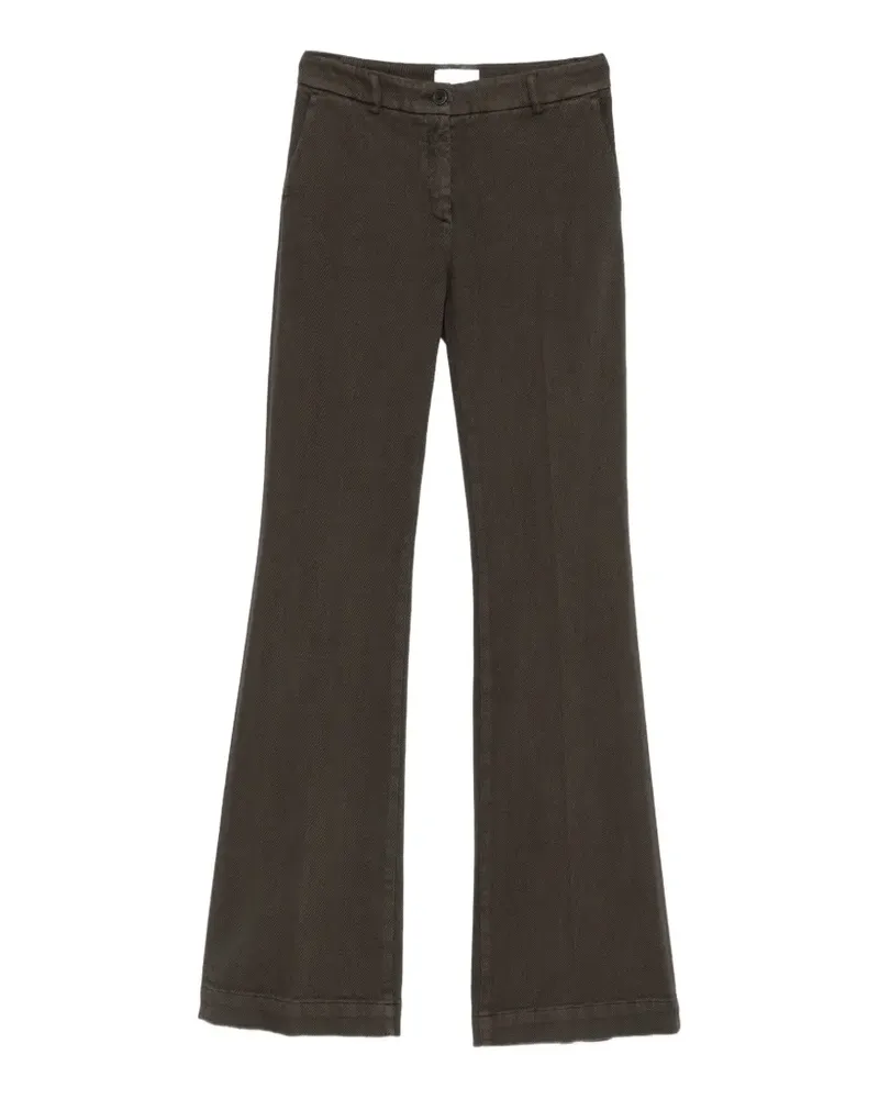 VIA MASINI 80 flared-leg trousers - Braun Braun