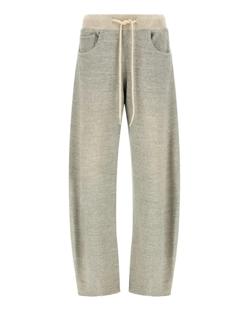 R13 darted barrel-leg track pants - Grau Grau