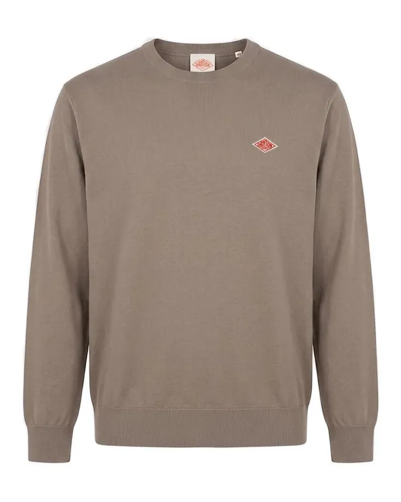 Danton Pullover mit Logo-Patch - Grau Grau